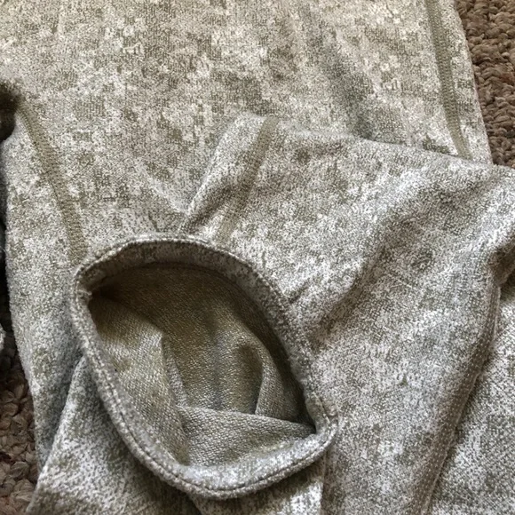 Gymshark Fleur Texture Khaki Marl Leggings - Picture 7 of 14